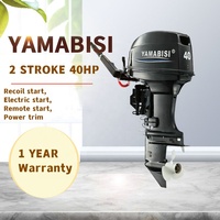 Moteur hors-bord YAMABISI, vente flash, garantie qualité 1 an, 40 ch, 2 temps, arbre court, moteur hors-bord pour bateau Zodiac