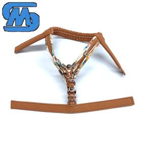 حذاء نسائي أنيق من حجر الراين حزام خلفي مطاطي علوي صندل ذاتي الصنع - Product Image 1