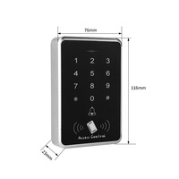Kit de serrure intelligente sans fil à montage en surface avec système de contrôle d'accès par clavier, carte à puce et mot de passe
