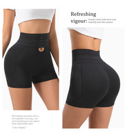Body gainant taille haute en polyamide sans couture avec coussinets amovibles pour rehausser les fesses et sculpter la silhouette pour adultes