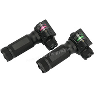 Lunette de visée laser rouge tactique avec poignée et lampe torche LED intégrée, combo lampe torche et viseur laser rouge