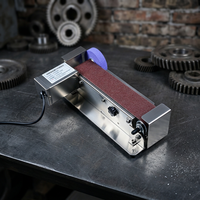 Meuleuse à bande électrique professionnelle 2x72 pour fabricants de couteaux, machine à meuler le métal à vitesse variable pour usine
