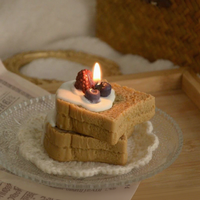 Bougie parfumée artisanale en forme de gâteau à la framboise, cadeau haut de gamme pour l'anniversaire des filles, souvenir mignon, boîte parfumée
