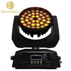 Farol de led com efeito de palco, alta qualidade, 36 peças, 10w, balançar a cabeça, feixe de cabeça para eventos de discoteca, dj