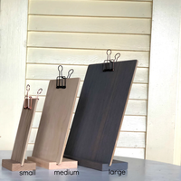 Support de presse-papiers pour numéros de table de tableau de menu Presse-papiers en bois autonome Plusieurs tailles Menu Support amovible Tableau de menu