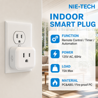 Stop Kontak Pintar Matter Mini Plug 125V 15A untuk Penggunaan Industri, Rumah Sakit, Dalam Ruangan, Kontrol Jarak Jauh Nirkabel, Timer, Gedung, Kantor