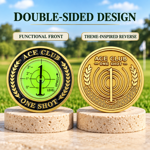 Niveau à bulle portable pour green de golf, aide au putting double face, en stock, accessoire de golf pour tournois et cadeaux pour membres - Product Image 2