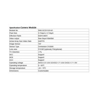 Module de caméra MIPI à obturateur global SC035HGS mini compact 1/6 pouce 180 ips pour suivi AR/VR