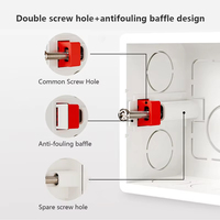 Boîte dissimulée pour accessoires électriques étanches en PVC BAOBEN