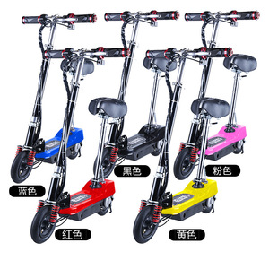 Electric Scooter Mini Folding Adult Commuter Brushless Motor Blue Red Black Pink Us Plug - Product Image 2