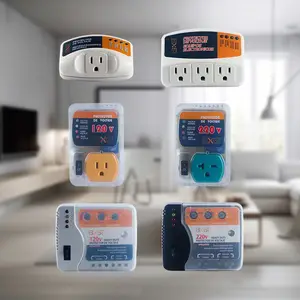 BXST 110v 15A Voltage Protector Voltage Plug And Socket Surge Protector De Voltaje Home Voltage Protector