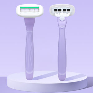 Maquinilla de Afeitar con 5 Cuchillas Ultrafinas de Acero Inoxidable, Cabezal de Maquinilla de Afeitar de Cinco Cuchillas con Parte Trasera Abierta, Maquinilla de Afeitar para Mujer - Product Image 3