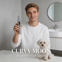 CURVY MOON Meistverkaufter Hochleistungs-Mundpflegegerät Edelstahl Ultraschall-Zahnsteinentferner Zahnreinigung Dental-Scaler