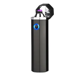 Smart Elektrische Leichter, USB Aufladbare Winddicht Flammenlose Leichte Plasma Feuerzeug für zigarette BBQ im freien