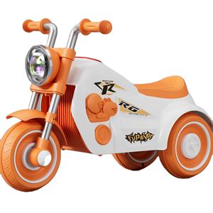 婴儿三轮电动遥控玩具车，适合儿童，男女通用，带踏板，塑料可折叠 PU 轮子 - Product Image 1