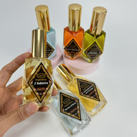 Bouteille de parfum personnalisée privée, étiquette autocollante en vinyle, parfum floral romantique, parfum longue durée
