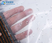 Bâche robuste 620GSM en PVC transparent enduit, imperméable, anti-UV, durable, écologique, unie, pour couverture de voiture, bagages et artisanat