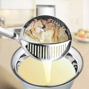 Multi Purpose Stainless Steel Strainer Detachable Two in One Hot Pot Filter Spoon Strain Broth Soup Oil Colander spoon Cooking