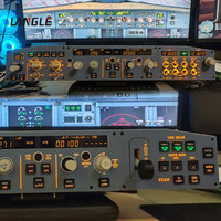 Periféricos de Juego de Simulación de Vuelo Airbus A320, Control EFIS Izquierdo Simulado, QFCU FCU EFIS, Piloto Automático, Aeropuertos Interiores, Simulación de Carreras, Cabina de Simulación