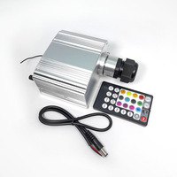 Kit de moteur à fibre optique 12V 10W RGBW Twinkle LED avec corps en aluminium et fibre de 0.75mm pour l'éclairage de voiture