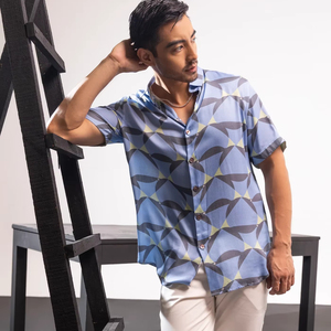 เสื้อเชิ้ตผู้ชาย Bleu Prime ผ้าฝ้าย 100% แขนยาว คอปกติดกระดุม แห้งเร็ว ระบายอากาศดี เหมาะสำหรับฤดูร้อน รับผลิตแบบ OEM - Product Image 1