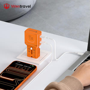 Adaptateur de voyage universel Wontravel tout-en-un avec prise EU US AU UK et chargeur GaN 45W - Product Image 1