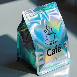 ถุงพลาสติก PE ย่อยสลายได้สำหรับบรรจุภัณฑ์อาหาร พิมพ์โลโก้ตามสั่ง สำหรับขนมและถั่ว ถุงฟอยล์อะลูมิเนียมแบบตั้งได้ ถุงไมลาร์โฮโลแกรม - Product Image 4