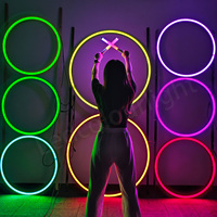 Circulaire LED Néon Bande Lumière Scène Décoration De Noël Réverbère Événements En Plein Air DMX Pixel Anneau Lumière
