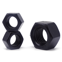 Promo Panas Mur Baut Kepala Datar Baja Karbon Lapis Seng ODM OEM Hitam DIN934 Grade 6 8 10 12 M14 M16 M18 M20