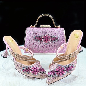 Conjunto de Bolso y Zapatos Italianos <span class=keywords><strong>para</strong></span> Mujer, Color Azul Rey, con Bolsos a Juego, Empaque de Lujo - Product Image 5