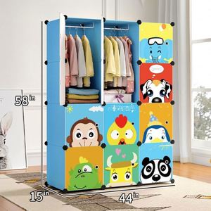 Armario de Almacenamiento para Bebés de Plástico PP, 75 cm, Tipo Caricatura, Grande, Grueso, Estilo Clásico, Armario para Bebés, Almacenamiento de Alimentos para Niños - Product Image 5