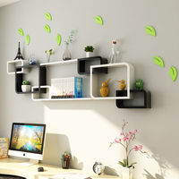 Cube d'étagères murales en bois de haute qualité, décoration de la maison