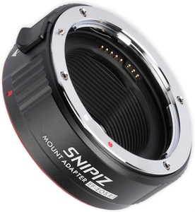 Adaptador de montura de lente Convertidor de lente de enfoque automático R Compatible con lente Canon EF/1 para cámara de montura Canon R <span class=keywords><strong>EOS</strong></span> R <span class=keywords><strong>RP</strong></span> R5 R6 - Product Image 1