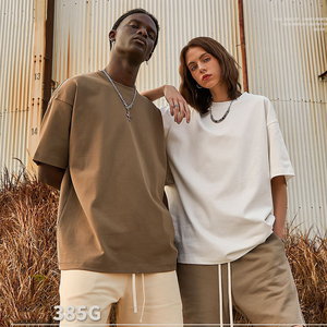 Camiseta de Manga Corta para Hombre Roregal Primavera/Verano Nueva 100% Algodón Grueso 385g - Product Image 2