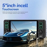 Autoradio Podofo 5,1 pouces avec écran Incell, autoradio simple DIN, CarPlay sans fil, Android Auto, lecteur MP5 de voiture 1 DIN, type C USB, OEM d'usine