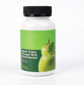 Gommes au vinaigre de cidre de pomme avec vitamine B12, complément alimentaire pour booster l'énergie, la gestion du poids et la santé digestive - Product Image 1