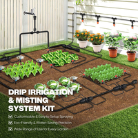 Kit d'irrigation goutte à goutte flexible Hantechn pour plantes de jardin avec buses réglables et tuyau d'arrosage
