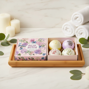 Vente en gros de fleurs séchées naturelles, huile essentielle, relaxation corporelle, boules de sel de <span class=keywords><strong>bain</strong></span> explosif, <span class=keywords><strong>coffret</strong></span> cadeau - Product Image 4