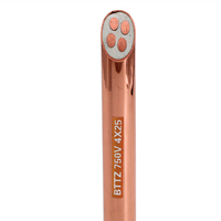 Cable de Cobre de Bajo Voltaje Resistente al Fuego, con Aislamiento de Minerales Inorgánicos y Cubierta de Cobre
