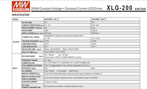 Ban đầu MEANWELL cung cấp điện XLG-200-H-A điện liên tục 200 Wát trường hợp kim loại không thấm nước <span class=keywords><strong>LED</strong></span> Diver ngoài trời - Product Image 2