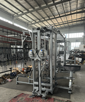 Machine de musculation commerciale multifonction 8 stations 12 fonctions avec système de croisement de câbles tout-en-un et pile de poids sélectionnable