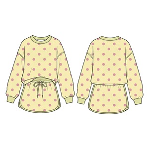 Ensemble 2 pièces certifié CPC & CPSIA pour petites filles : pull, jupe et short avec doublure, tenues assorties pour sœurs - Product Image 5