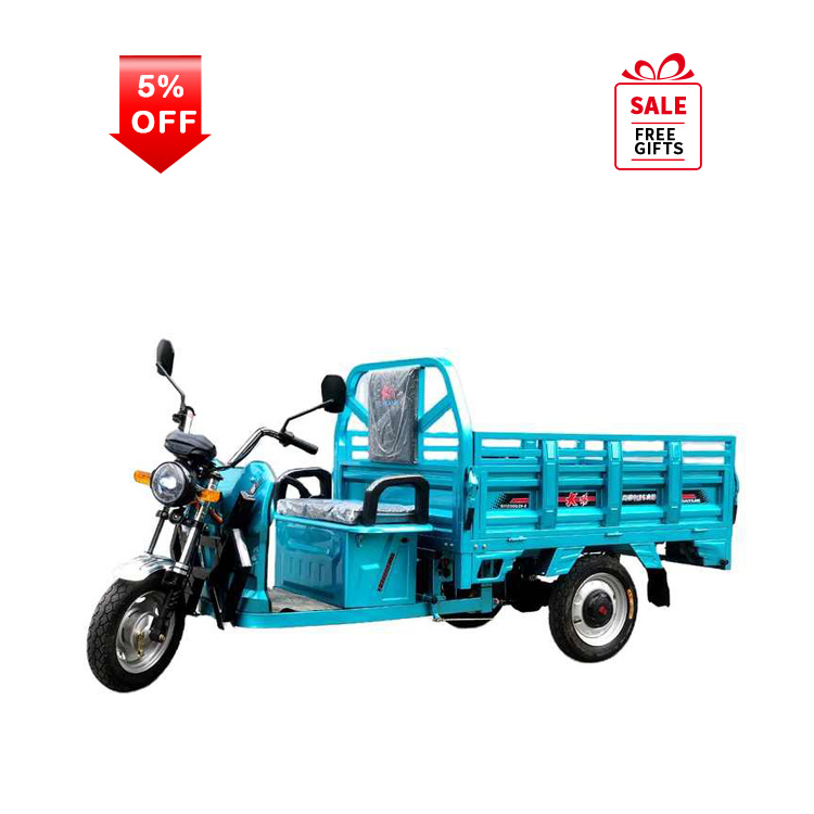 Cheap Used Cars Electric Tricycles 3 Wheel Electric Cargo Bike 2024 China for Adult 60V 1000W 3 Wheel Motorcycle Transport Open