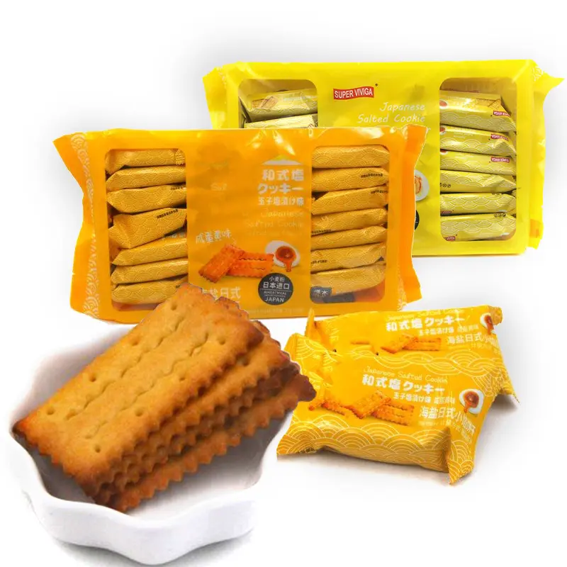 Wholesale Japanese Salted Cookie Salted Egg Flavor Biscuits And Cookies