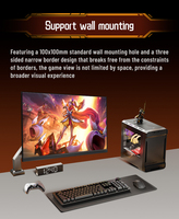 Monitor de PC LCD de 27 Pulgadas, 4K 60Hz, Pantalla de Ordenador sin Marco 2K 240Hz, 1K 360Hz 1ms(GTG), Monitor Profesional para Juegos Electrónicos