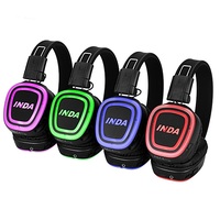 Headphone Silent Disco Grosir Pabrik RF890 dan Transmitter 500 Meter Dengan Lampu Indikator Level Baterai