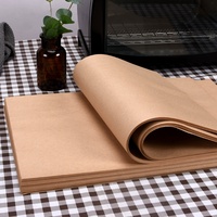 Papier Kraft Recyclable Personnalisé 50 g/m² de Qualité Alimentaire, Absorbant l'Huile, pour Emballage et Revêtement de Plateau de Barbecue pour Canard Rôti, Poulet et Viande