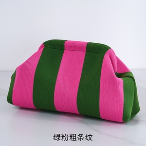 Sacs à main en crochet tissé pour femmes, pochettes de plage, pochettes bouffantes, sacs nuage froncés, trousses de maquillage pour femmes, <span class=keywords><strong>sac</strong></span> tendance - Product Image 3