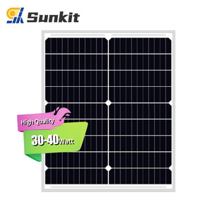 แผงโซลาร์เซลล์ SUNKIT-30W-40W PERC แบบฮาล์ฟเซลล์ โมโนเฟเชียล ทนความร้อนสูง คุณภาพสูง จากโรงงาน ขายส่ง - Product Image 1