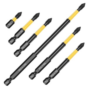 Guest Quality Magnetic Phillips PH2 <b>Screwdriver</b> <b>Bit</b> <b>Set</b> S2 Steel Industrial Grade Polishing Finish - Product Image 2